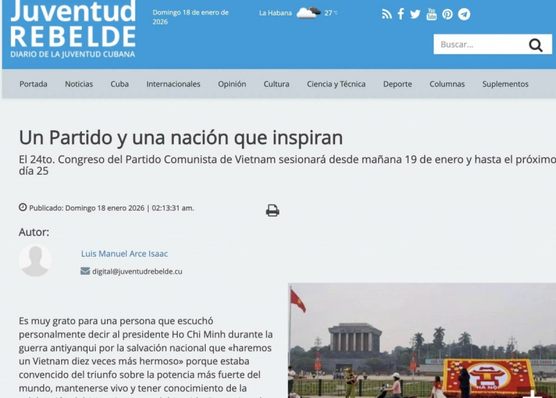 Báo chí quốc tế quan tâm sâu sắc Đại hội XIV của Đảng -0