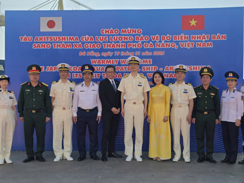 Tàu Lực lượng Bảo vệ bờ biển Nhật Bản thăm hữu nghị thành phố Đà Nẵng -0