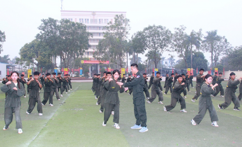 Chuyện rèn điều lệnh, luyện võ thuật của các học viên Công an -0