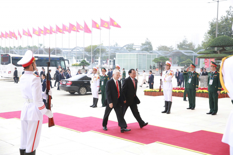 Hình ảnh đại biểu và khách mời dự Đại hội Đảng thứ XIV -0