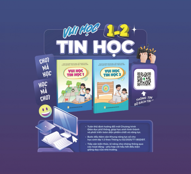 Vui học Tin học – giải pháp dạy học tin học tiểu học gắn với năng lực số -0