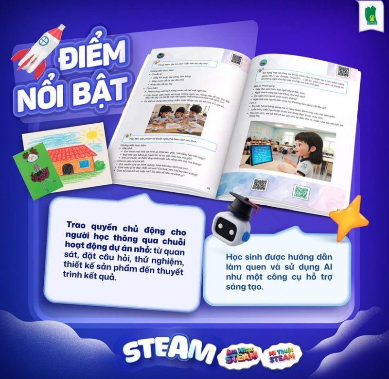 Âm nhạc và Mĩ thuật STEAM giúp học sinh phát triển toàn diện -0