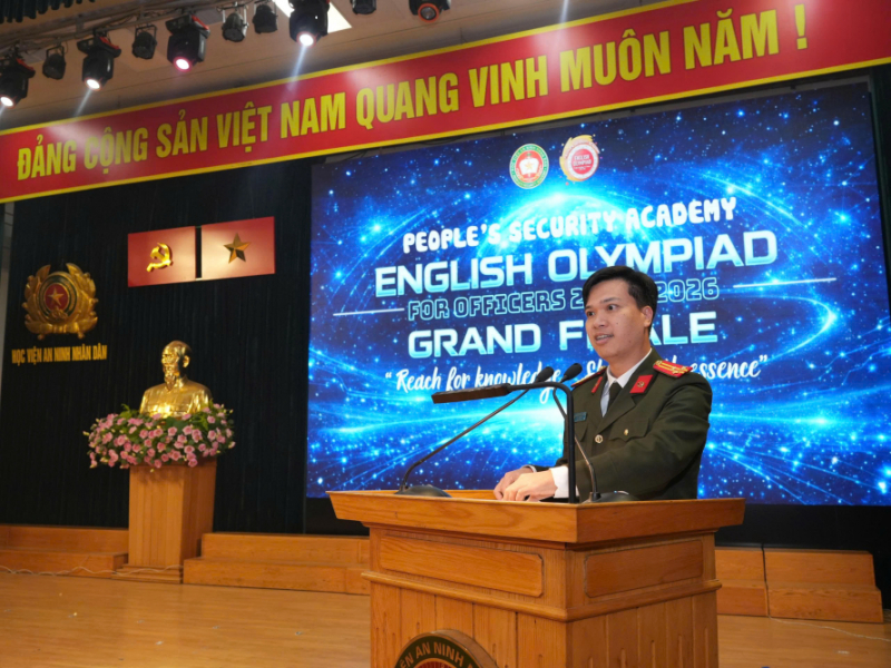 Học viện ANND lần đầu tiên tổ chức cuộc thi Olympic tiếng Anh dành cho cán bộ, giảng viên -0