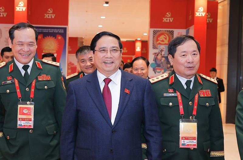 Các đại biểu tham dự ngày làm việc chính thức thứ ba Đại hội XIV của Đảng -0