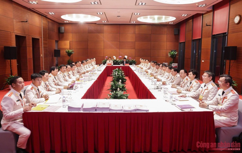State President Luong Cuong attends group discusion of Central Public Security Party Organization’s delegation -0