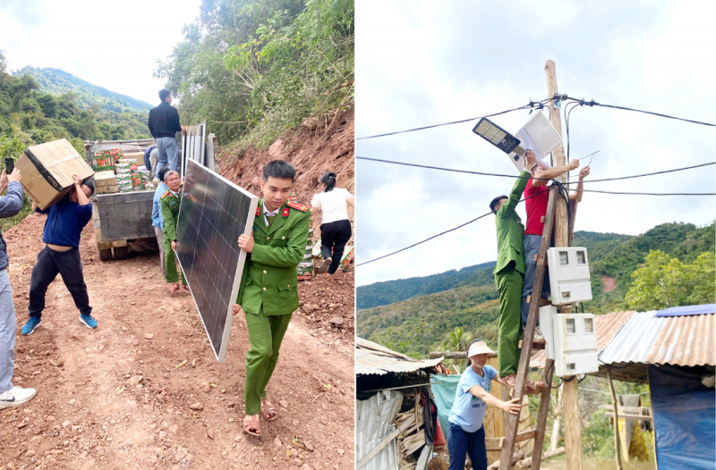 Lắp đặt điện mặt trời tại 3 điểm trường xa xôi nhất của xã Mỹ Lý -0