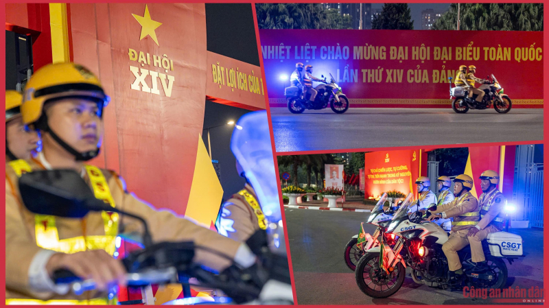 CSGT bảo đảm tuyệt đối an toàn giao thông phục vụ Đại hội XIV của Đảng -0