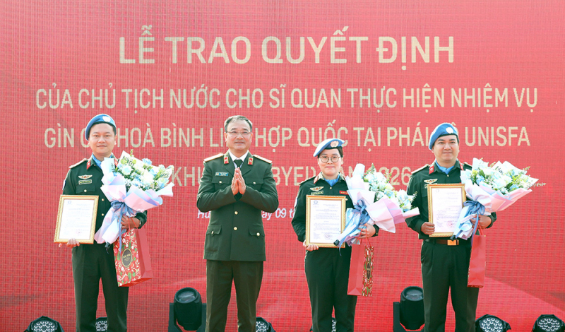 Chiến sĩ mũ nồi xanh rạng rỡ lên đường gìn giữ hòa bình Liên Hợp Quốc -0