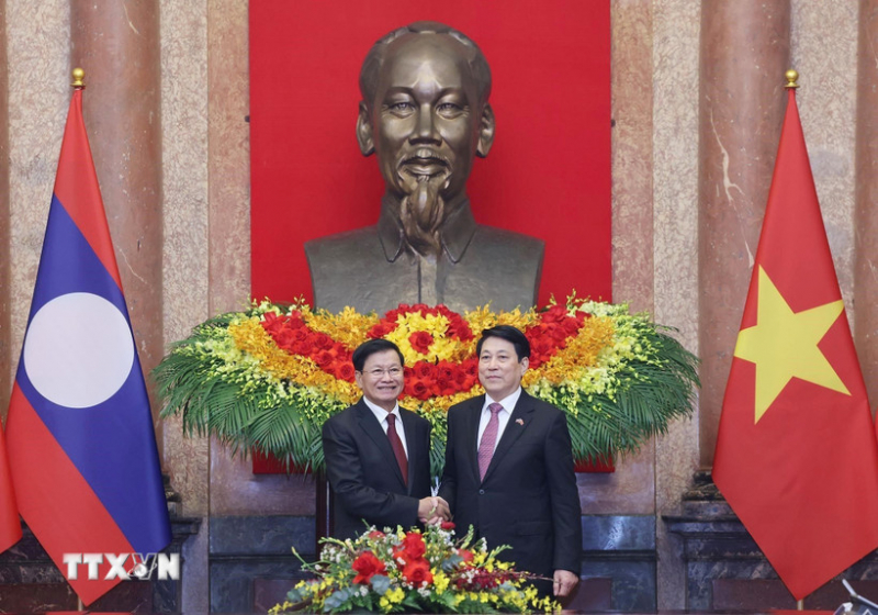 Chủ tịch nước Lương Cường: Quan hệ Việt Nam-Lào tiếp tục phát triển toàn diện -0
