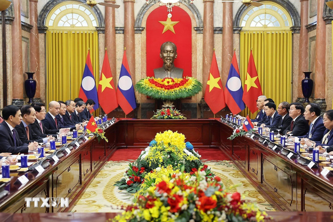 Chủ tịch nước Lương Cường: Quan hệ Việt Nam-Lào tiếp tục phát triển toàn diện -0