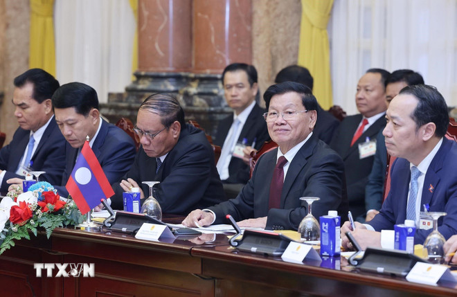 Chủ tịch nước Lương Cường: Quan hệ Việt Nam-Lào tiếp tục phát triển toàn diện -0