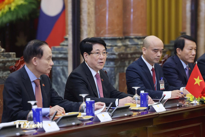 Chủ tịch nước Lương Cường: Quan hệ Việt Nam-Lào tiếp tục phát triển toàn diện -0