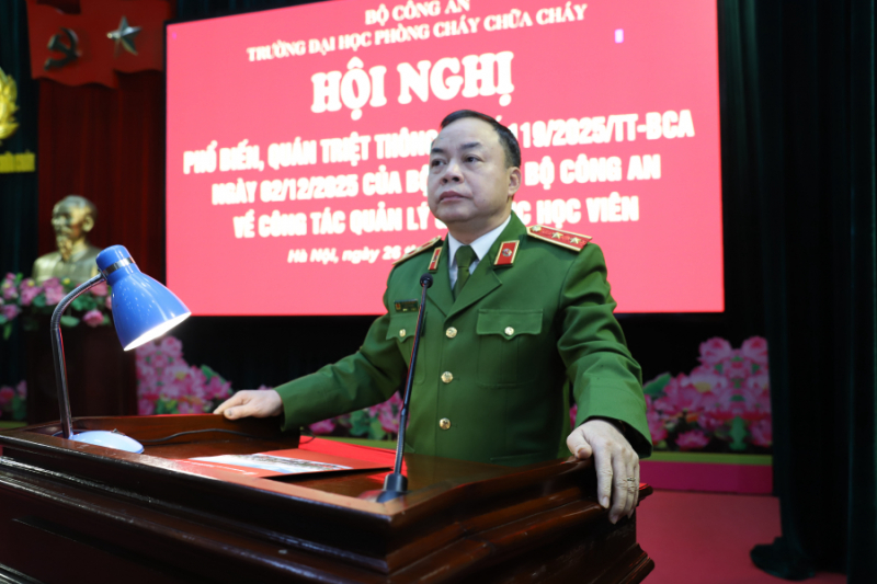 Phố biến nhiều quy định mới về công tác quản lý giáo dục học viên trong các học viện, trường CAND -0