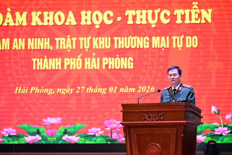Tọa đàm khoa học “Bảo đảm ANTT Khu thương mại tự do TP Hải Phòng” -0