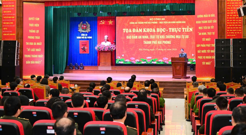 Tọa đàm khoa học “Bảo đảm ANTT Khu thương mại tự do TP Hải Phòng” -0
