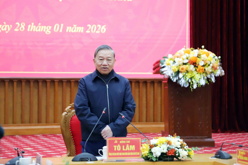 Tổng Bí thư Tô Lâm làm việc với Ban Chấp hành Đảng bộ tỉnh Cao Bằng -0