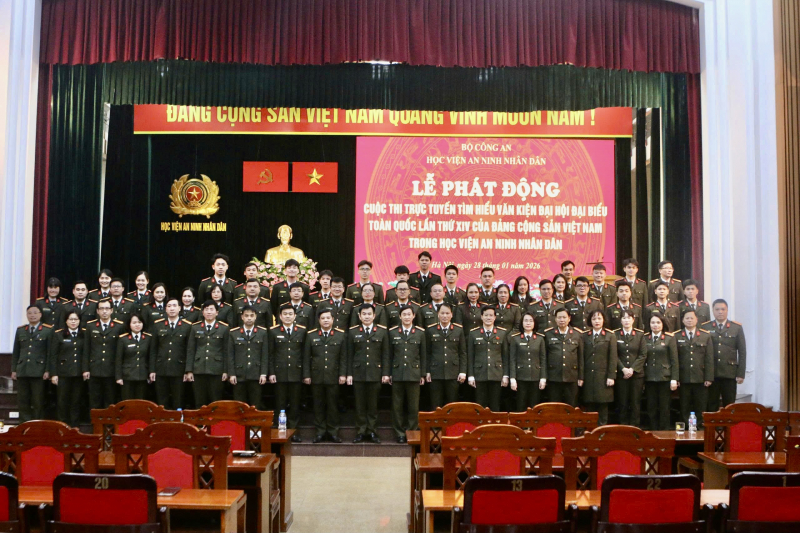 Học viện ANND phát động Cuộc thi trực tuyến tìm hiểu Văn kiện đại hội lần thứ XIV của Đảng -0