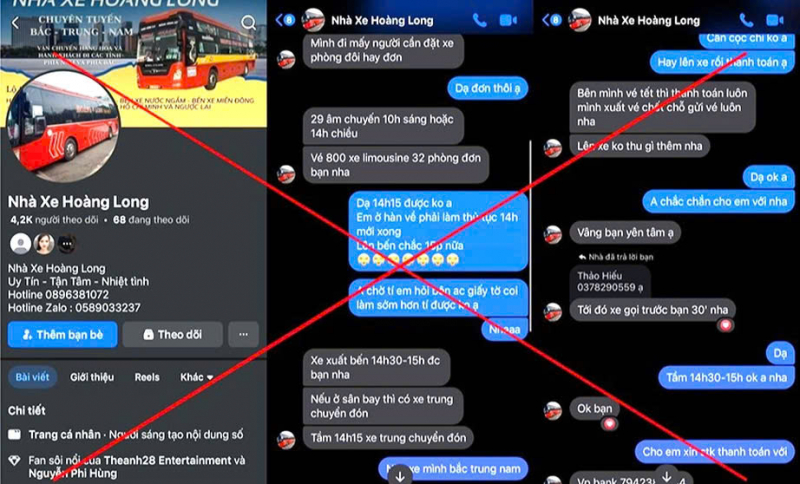 Giáp Tết, vé xe giả lại hoành hành trên mạng -1