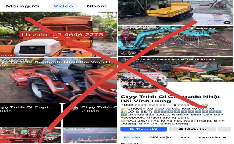 500 người bị lừa đảo khi mua máy nông nghiệp giá rẻ trên mạng -0