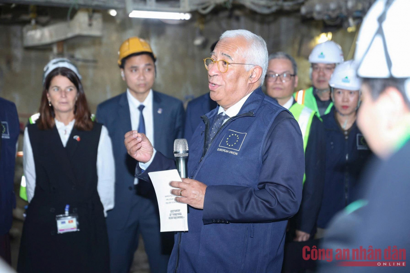 Chủ tịch Hội đồng châu Âu thăm dự án metro số 3 tại Hà Nội -6