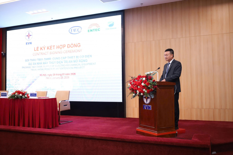 EVN ký hợp đồng Gói thầu TB01-TAMR -0