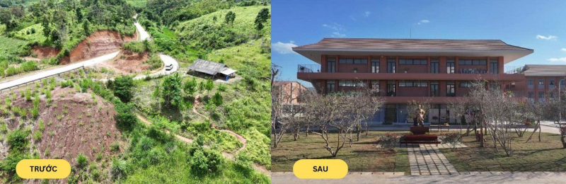 Sắp khánh thành trường học liên cấp hiện đại bậc nhất vùng biên giới Điện Biên -0