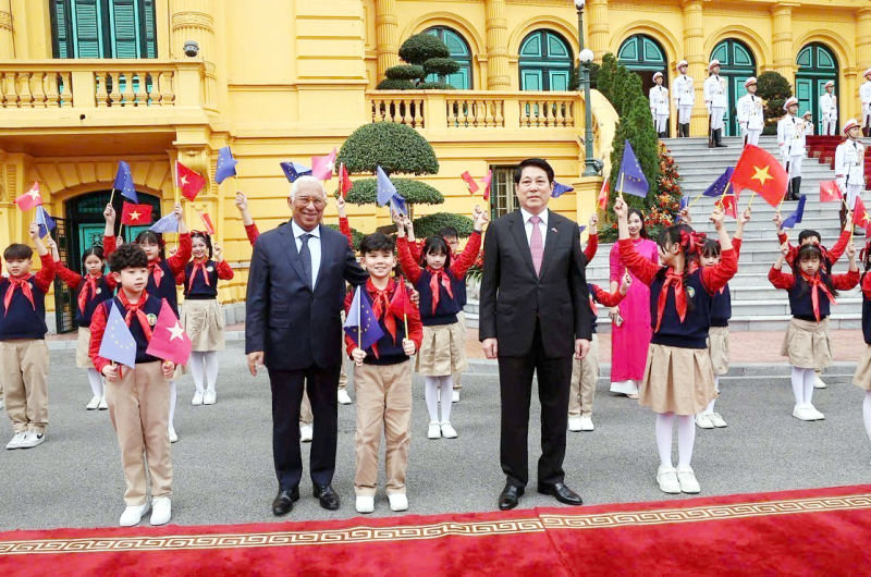 Lễ đón Chủ tịch Hội đồng châu Âu António Costa thăm chính thức Việt Nam -0