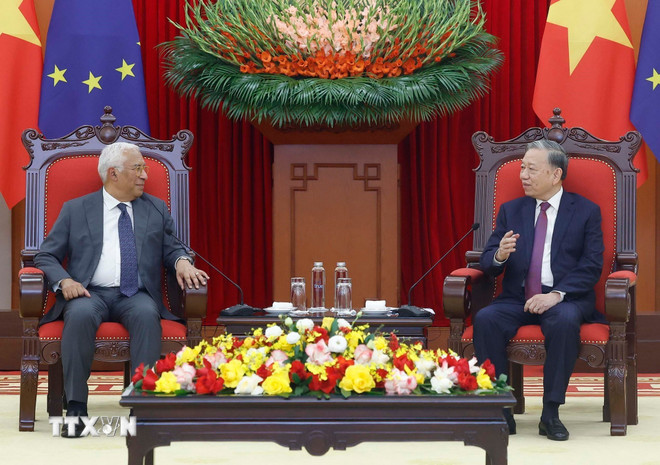 Tổng Bí thư Tô Lâm tiếp Chủ tịch Hội đồng châu Âu António Costa -0