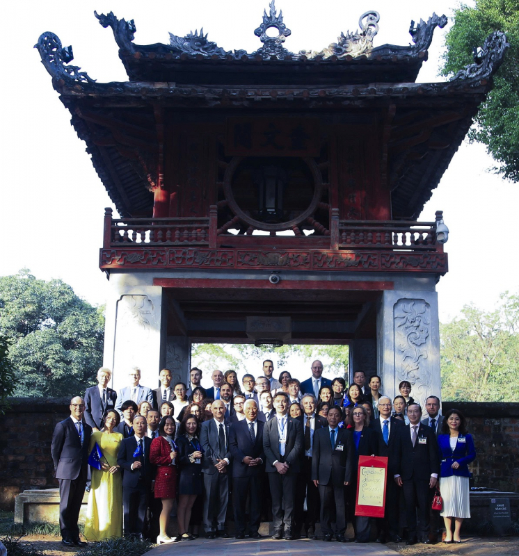 European Council President António Costa visits Temple of Literature -1