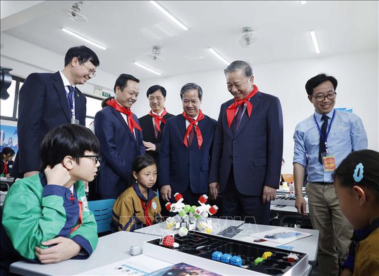 Tổng Bí thư Tô Lâm dự lễ khánh thành trường phổ thông nội trú liên cấp tại Điện Biên -0