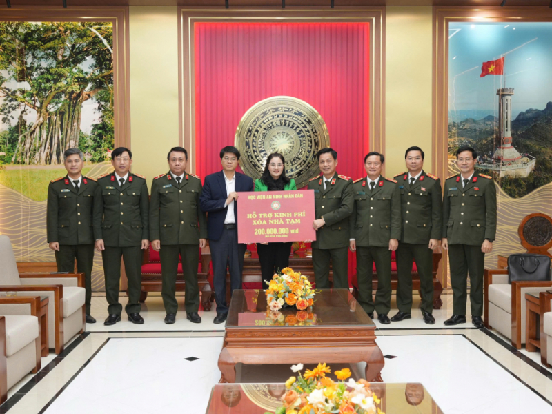 Học viện ANND hỗ trợ hơn 700 triệu đồng xây nhà tạm tại Điện Biên và Tuyên Quang -0