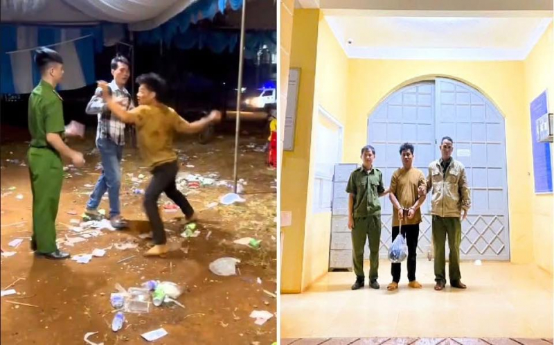 Bắt giam đối tượng tấn công làm một cán bộ Công an bị thương -0