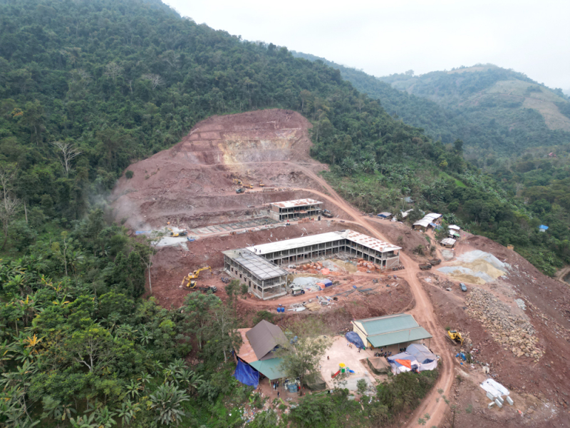 Gấp rút hoàn thiện trường học cho học sinh Mỹ Lý trước Tết Nguyên đán -0