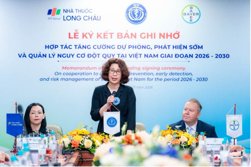 Long Châu và Bayer phối hợp Bộ Y tế triển khai chương trình phòng, chống đột quỵ giai đoạn 2025 – 2030 -0
