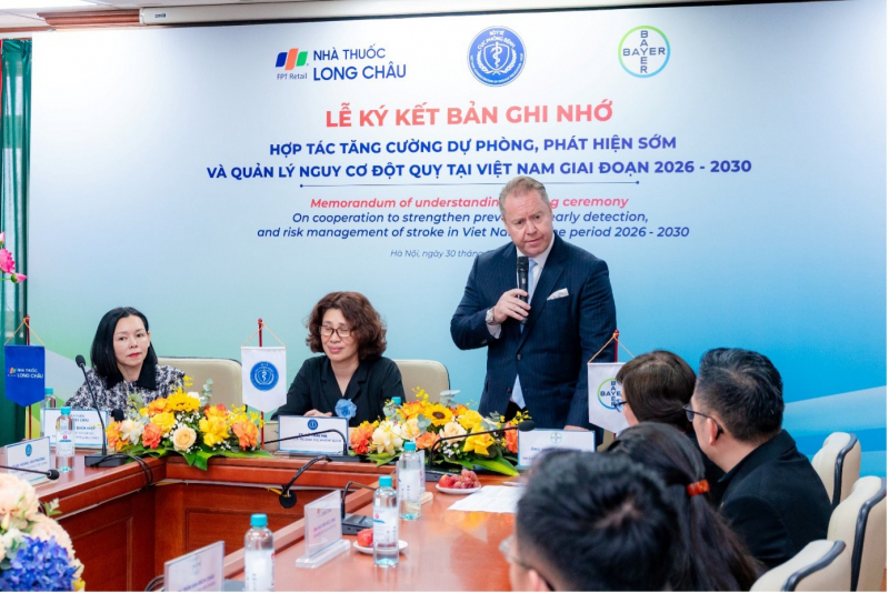 Long Châu và Bayer phối hợp Bộ Y tế triển khai chương trình phòng, chống đột quỵ giai đoạn 2025 – 2030 -0