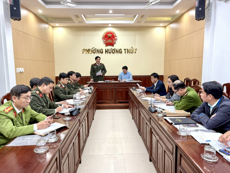 Kiểm tra công tác bảo đảm an ninh, trật tự bầu cử tại các phường, xã -0