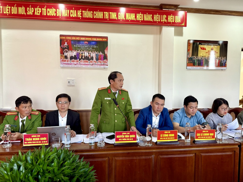 Kiểm tra công tác bảo đảm an ninh, trật tự bầu cử tại các phường, xã -0