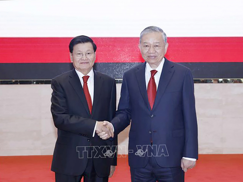 Tổng Bí thư Tô Lâm kết thúc tốt đẹp chuyến thăm cấp Nhà nước tới Lào -0