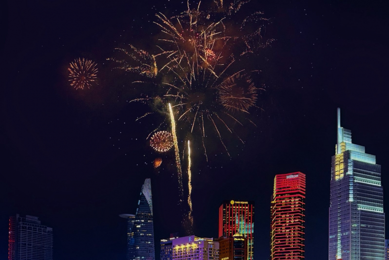 TP Hồ Chí Minh tổ chức 17 điểm bắn pháo hoa đón năm mới -0