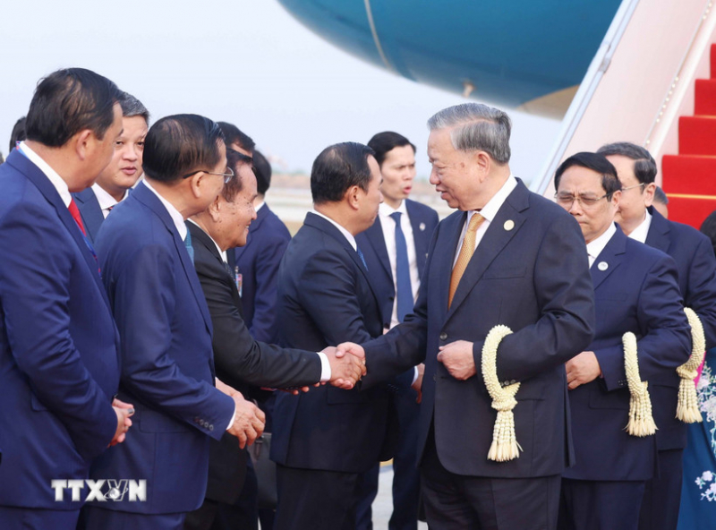 Tổng Bí thư Tô Lâm bắt đầu chuyến thăm cấp Nhà nước tới Vương quốc Campuchia -0