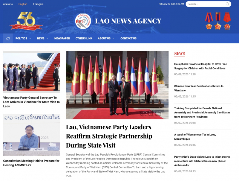 Truyền thông Lào tô đạm dấu ấn chuyến thăm của Tổng Bí thư Tô Lâm -0