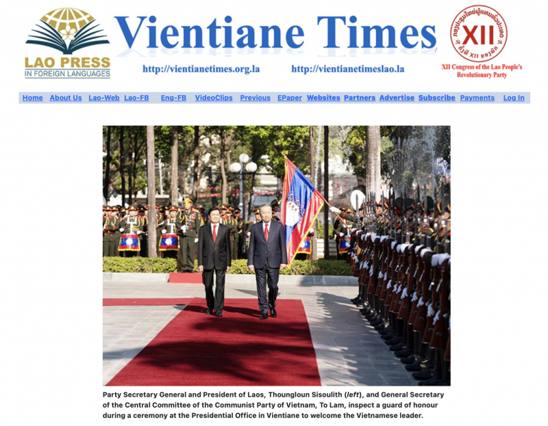 Truyền thông Lào tô đạm dấu ấn chuyến thăm của Tổng Bí thư Tô Lâm -0