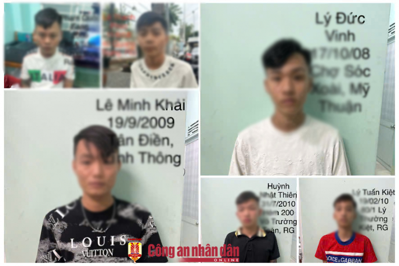 Bắt nhóm thanh thiếu niên thủ hung khí đi trộm cắp tài sản trên tuyến Quốc lộ 80 -0