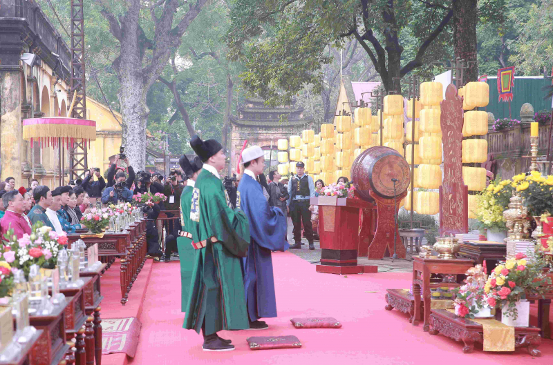 Di sản Hoàng thành Thăng Long - Hà Nội rực rỡ với các nghi lễ Tết cung đình -1