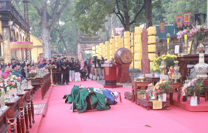 Di sản Hoàng thành Thăng Long - Hà Nội rực rỡ với các nghi lễ Tết cung đình -3