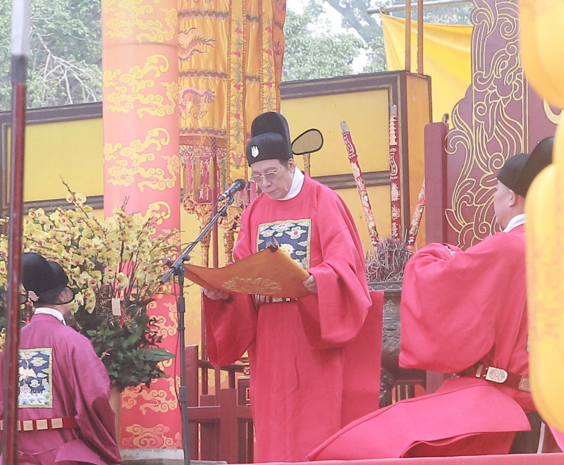 Di sản Hoàng thành Thăng Long - Hà Nội rực rỡ với các nghi lễ Tết cung đình -1