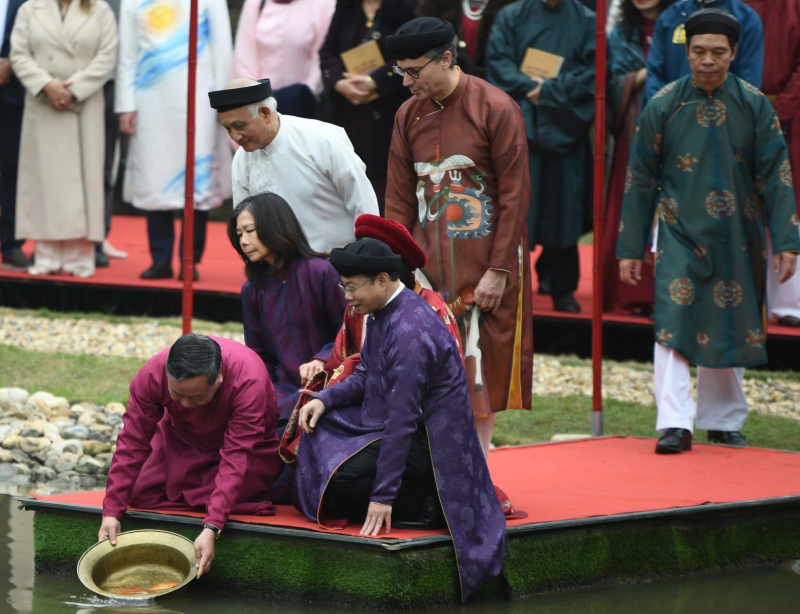 Di sản Hoàng thành Thăng Long - Hà Nội rực rỡ với các nghi lễ Tết cung đình -0