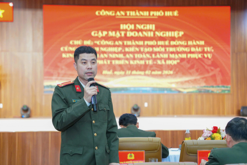 Chuyển từ “quản lý” sang “phục vụ”: Công an TP Huế sát cánh cùng doanh nghiệp phát triển bền vững -0