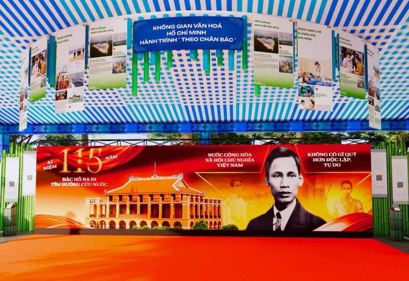 Không gian văn hóa Hồ Chí Minh ở Đường sách Tết 2026 có chủ đề “Rừng tre kể chuyện” -0