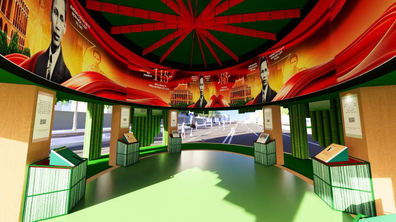 Không gian văn hóa Hồ Chí Minh ở Đường sách Tết 2026 có chủ đề “Rừng tre kể chuyện” -0